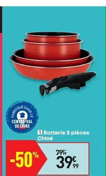 Conforama Batterie 5 Pièces Chloé offre