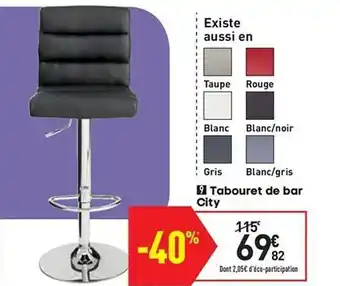 Conforama Tabouret De Bar City offre