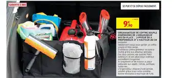 Intermarché Hyper Organisateur De Coffre Souple Dimensions De L'organiseur Mis En Place Largeur 50 X Profondeur 37 X Hauteur 26 Cm offre