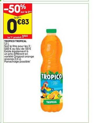 Leader Price Tropico Tropical offre