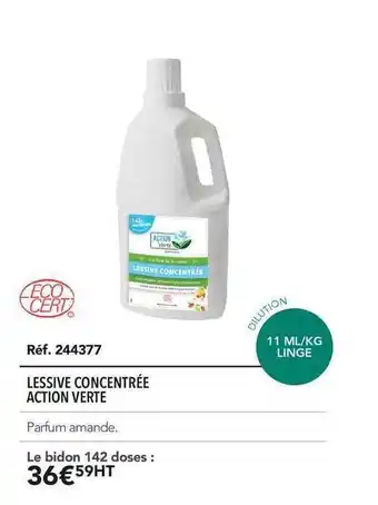 Lessive Concentrée Action Verte