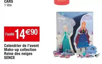 Cora x Carrefour Calendrier de l'avent Make-up collection Reine des neiges SENCE offre