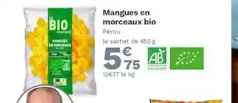 Picard Mangues En Morceaux Bio offre