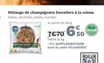 Picard Mélange De Champignons Forestiers à La Crème offre