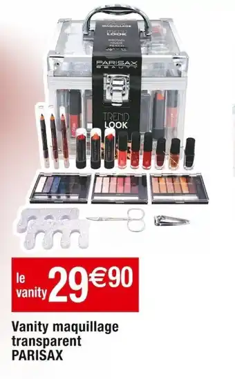 Vanity maquillage transparent PARISAX