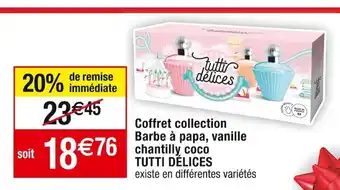Cora x Carrefour Coffret collection Barbe à papa, vanille chantilly coco TUTTI DÉLICES offre