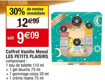 Cora x Carrefour Coffret Vanille Monoï LES PETITS PLAISIRS offre