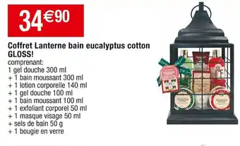 Cora x Carrefour Coffret Lanterne bain eucalyptus cotton GLOSS! offre