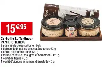 Cora x Carrefour Corbeille Le Tartineur PANIERS TERDIS offre