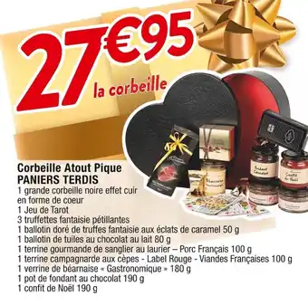 Cora x Carrefour Corbeille Atout Pique PANIERS TERDIS offre