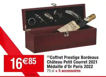 Cora x Carrefour Coffret Prestige Château Petit Courret 2021 Médaille d'Or Paris 2022 offre