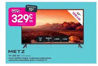 Pulsat Tv Led 42" Metz offre