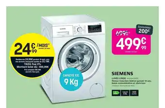 Lave-linge Siemens