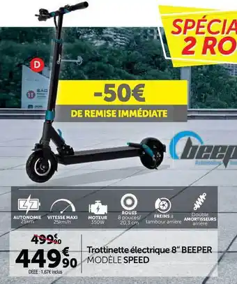 Roady Trottinette électrique 8" Beeper Modèle Speed offre