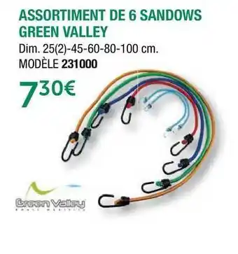 Assortiment De 6 Sandows Green Valley