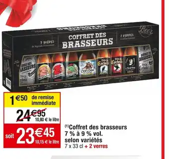 Cora x Carrefour Coffret des brasseurs offre