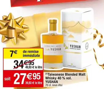 Taiwanese Blended Malt Whisky 40 % vol.