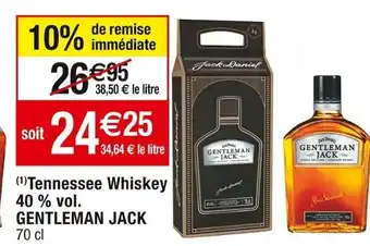 Cora x Carrefour Tennessee Whiskey 40 % vol. GENTLEMAN JACK offre