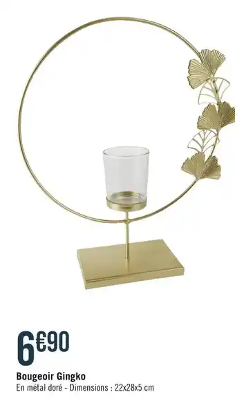 Bougeoir gingko