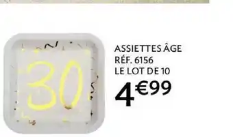 Assiettes âge