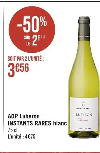 Casino Supermarchés Instants rares aop luberon blanc offre