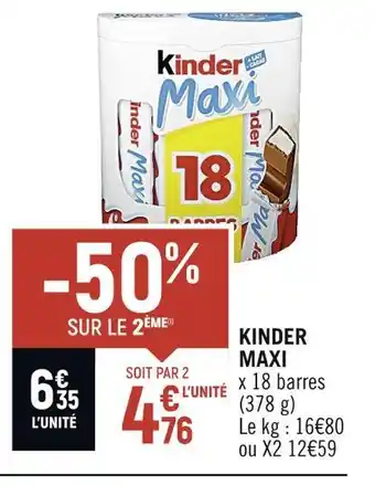 Kinder maxi kinder maxi