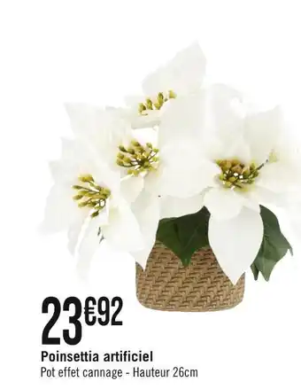 Poinsettia artificiel