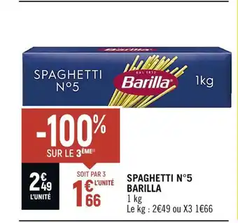 Barilla spaghetti n°5