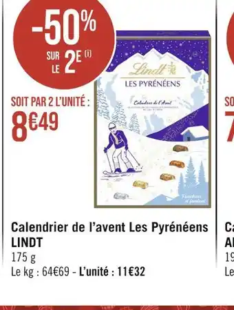 Lindt calendrier de l’avent les pyrénéens