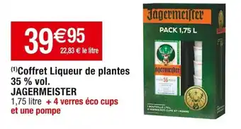 Cora x Carrefour Coffret Liqueur de plantes 35 % vol. JAGERMEISTER offre
