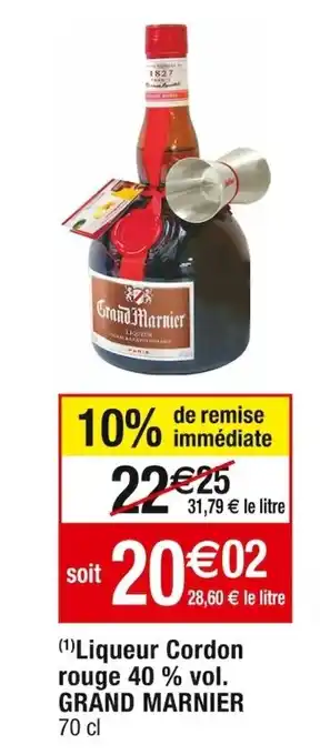 Cora x Carrefour Liqueur Cordon rouge 40 % vol. GRAND MARNIER offre