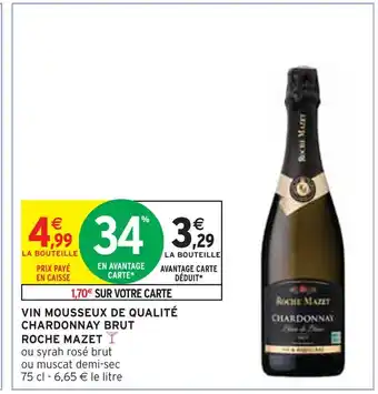 Roche mazet vin mousseux de qualité chardonnay brut