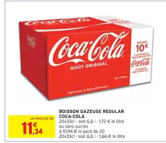 Intermarché Coca-cola boisson gazeuse regular offre