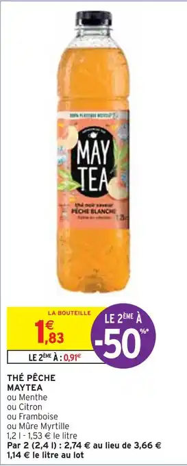 Intermarché Maytea thé pêche offre