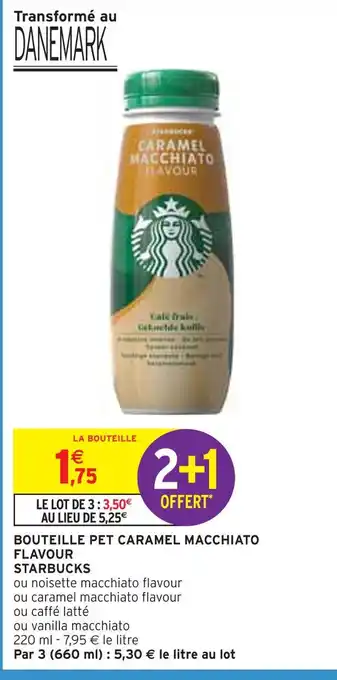 Intermarché Starbucks bouteille pet caramel macchiato flavour offre