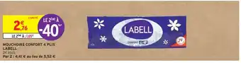 Intermarché Labell mouchoirs confort 4 plis offre