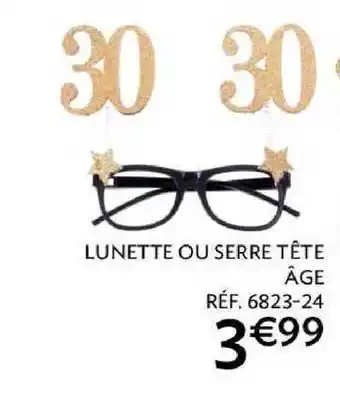 Lunette Ou Serre Tête