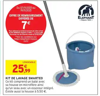 Intermarché Elephant kit de lavage smarteo offre