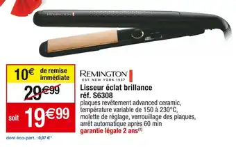 Remington lisseur éclat brillance