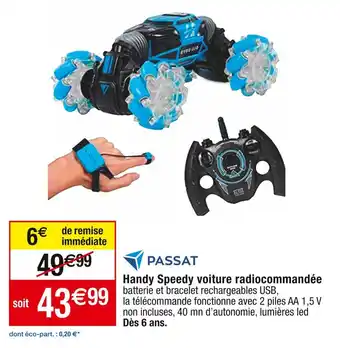 Cora x Carrefour Passat handy speedy voiture radiocommandée offre