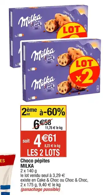 Cora x Carrefour Milka choco pépites offre
