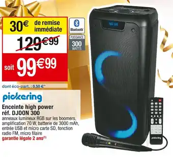 Cora x Carrefour Pickering enceinte high power offre