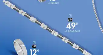 Cora x Carrefour Carré d'or bracelet acier offre
