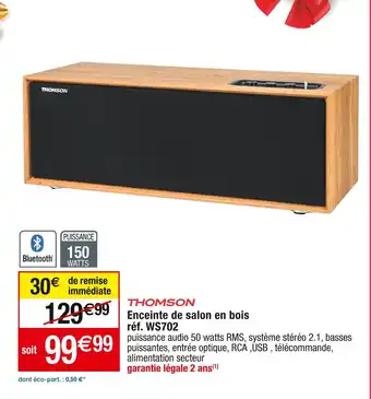 Cora x Carrefour Thomson enceinte de salon en bois offre