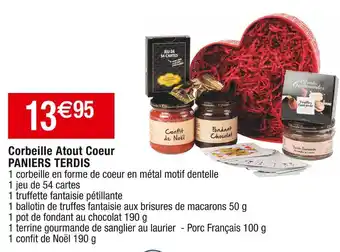Cora x Carrefour Paniers terdis corbeille atout coeur offre