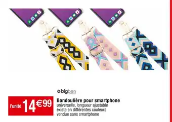 Cora x Carrefour Bigben bandoulière pour smartphone offre
