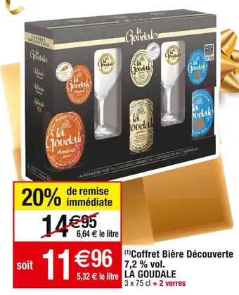 Cora x Carrefour La goudale coffret bière découverte 7,2 % vol offre