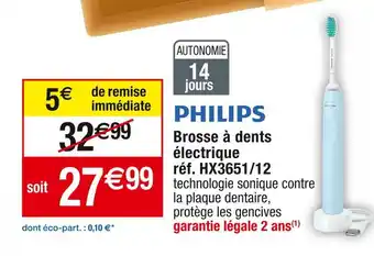 Cora x Carrefour Philips brosse à dents électrique offre