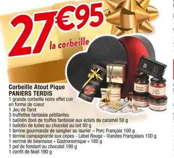 Cora x Carrefour Paniers terdis corbeille atout pique offre