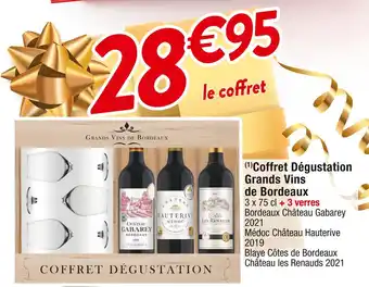 Cora x Carrefour Château gabarey coffret dégustation grands vins de bordeaux offre